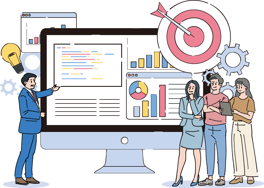 クラウドファンディングのイラスト